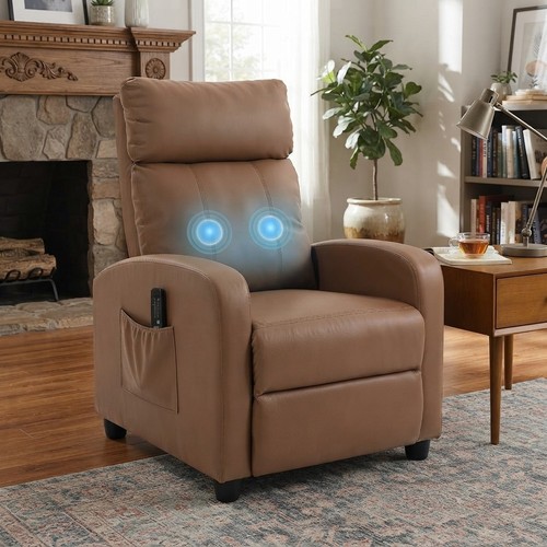 Elegant faux leather recliner - elegant,