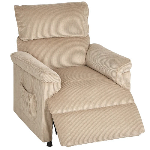 Corduroy seat massage recliner - massage,