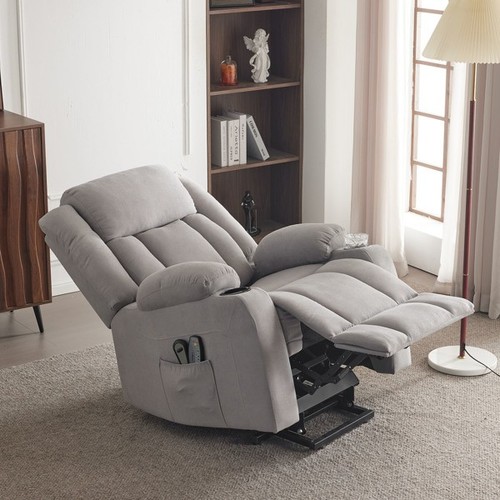 Grey electric recliner chair - grey,