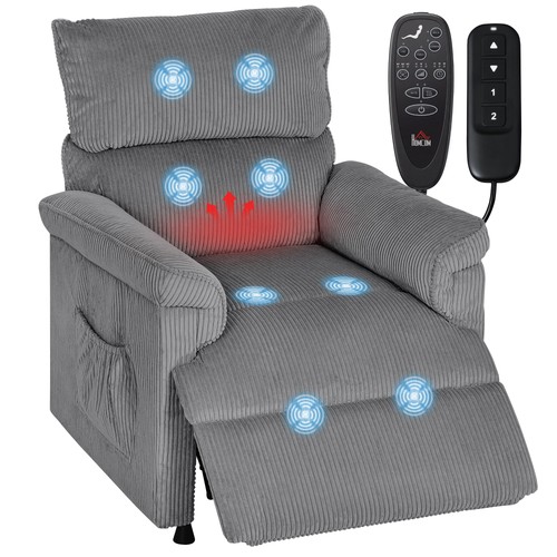 Homcom massage recliner with - massage,