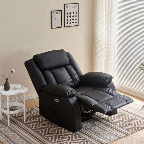 Massage recliner sofa leather - sofa,