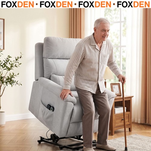 Light grey riser recliner - light,
