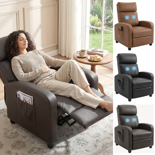 Recliner sofa chair leather - chair, pu