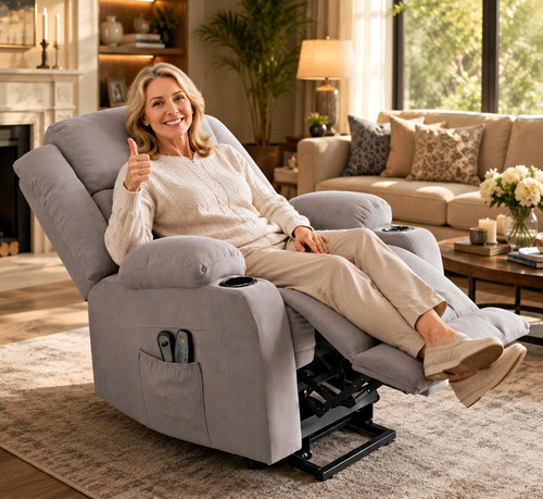 Power lift recliner chair - recliner,
